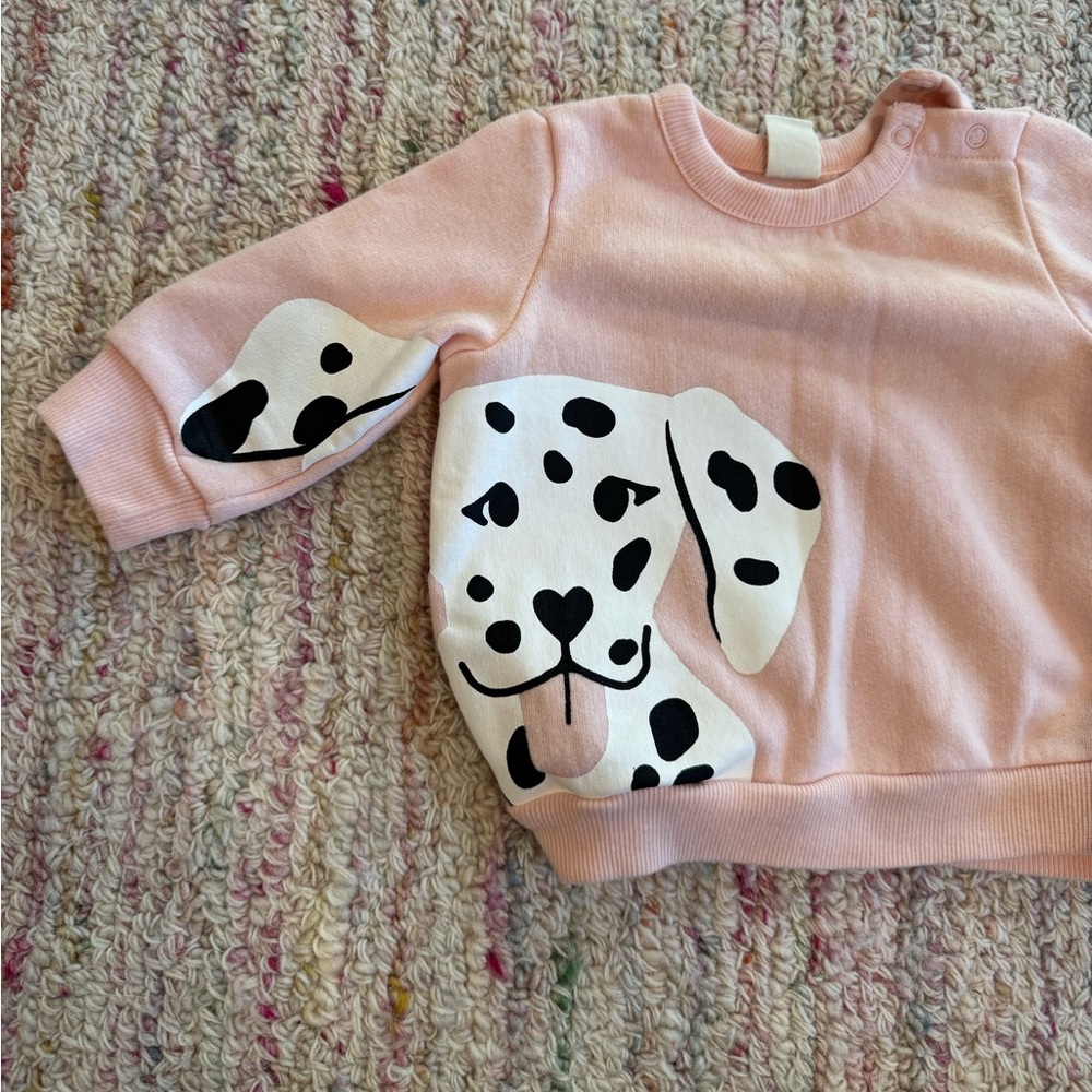 Tucker + Tate Baby Pink Dalmatian Sweatshirt